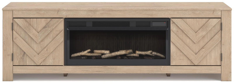Cayboni 71" TV Stand with Electric Fireplace