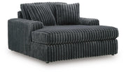 Midnight-Madness Oversized Chaise - Gunmetal