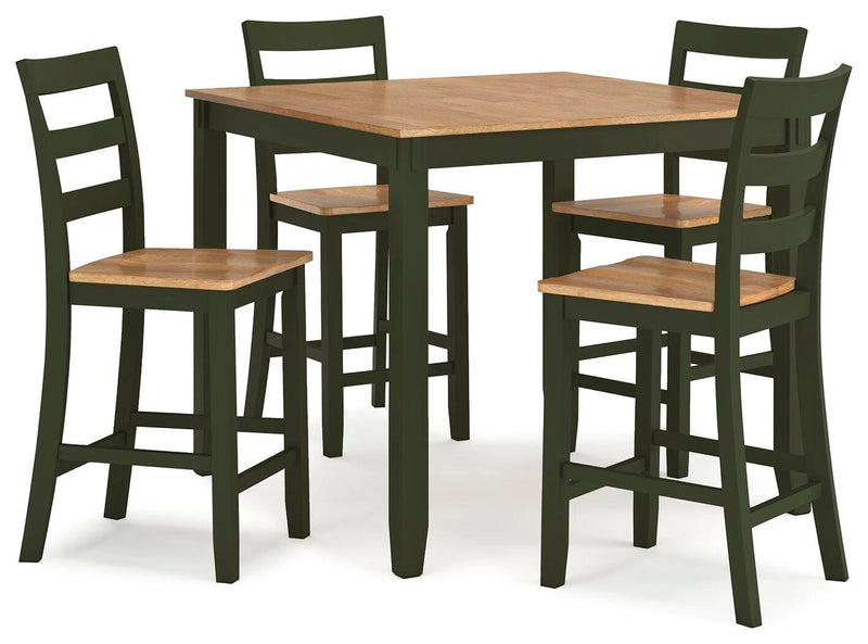Gesthaven Counter Height Dining Table and 4 Barstools (Set of 5)