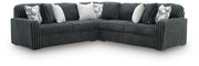 Midnight-Madness Sectional - Gunmetal