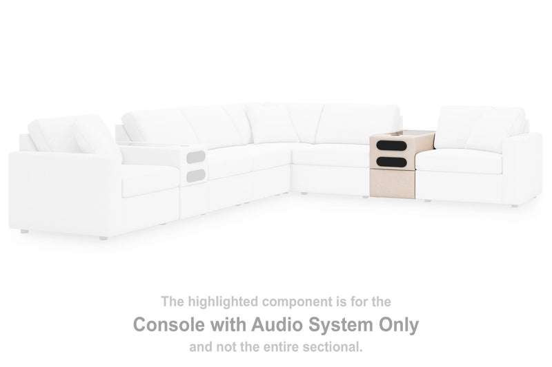 Modmax Balanced Sectional with Audio and Storage Consoles