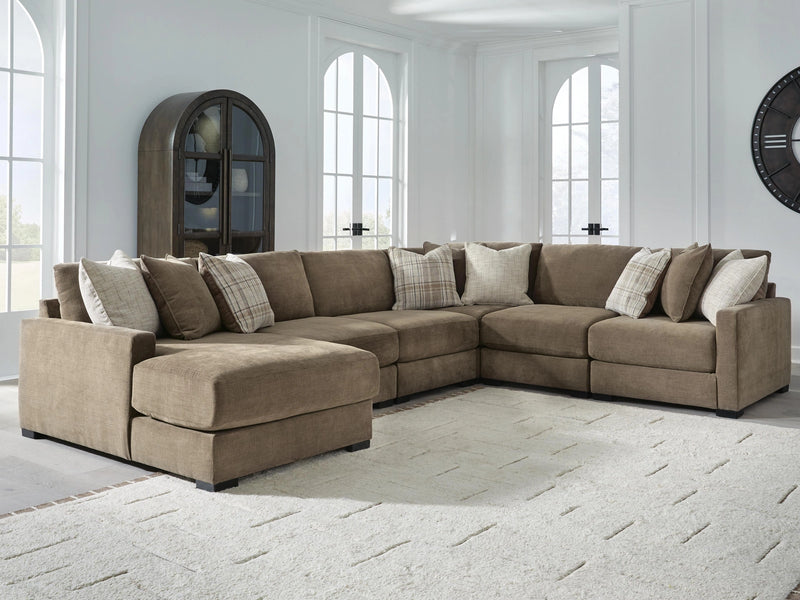 Camellia-Court Sectional with Chaise
